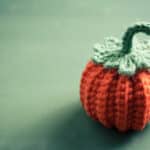 Crocheted pumpkin